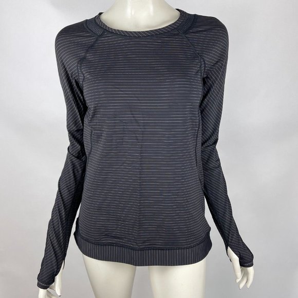 lululemon athletica Tops - Lululemon Run For Gold Long Sleeve Pullover Women 8 EUC Stretch Luxtreme Pocket